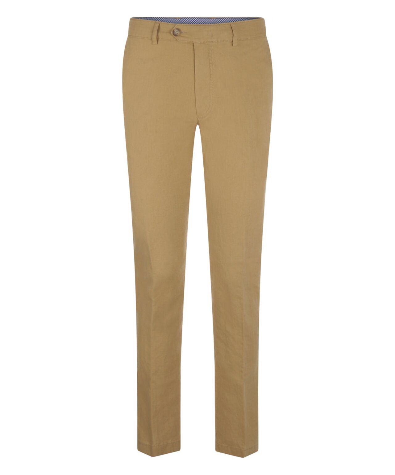 Derby Linnen/Katoen Pantalon | Camel