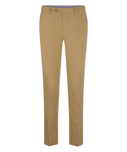 Derby Linnen/Katoen Pantalon | Camel