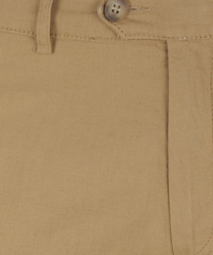Derby Linnen/Katoen Pantalon | Camel