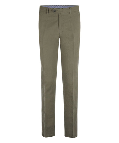 Derby Linnen/Katoen Pantalon | Groen