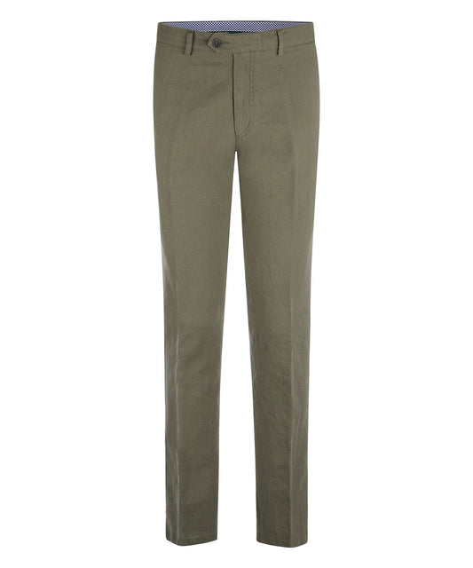 Derby Linnen/Katoen Pantalon | Groen