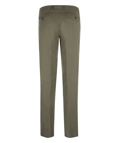 Derby Linnen/Katoen Pantalon | Groen