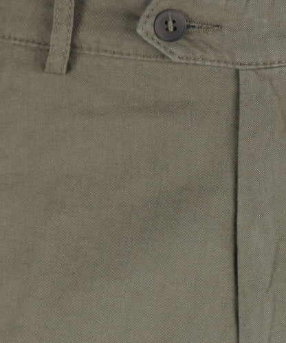 Derby Linnen/Katoen Pantalon | Groen