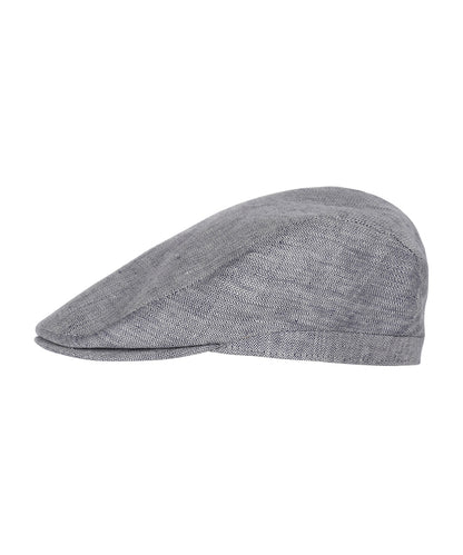 Klassieke Cap | Blauw Herringbone Fijn