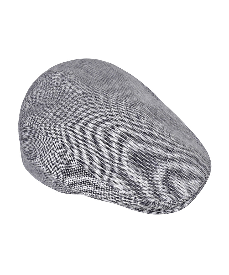 Klassieke Cap | Blauw Herringbone Fijn