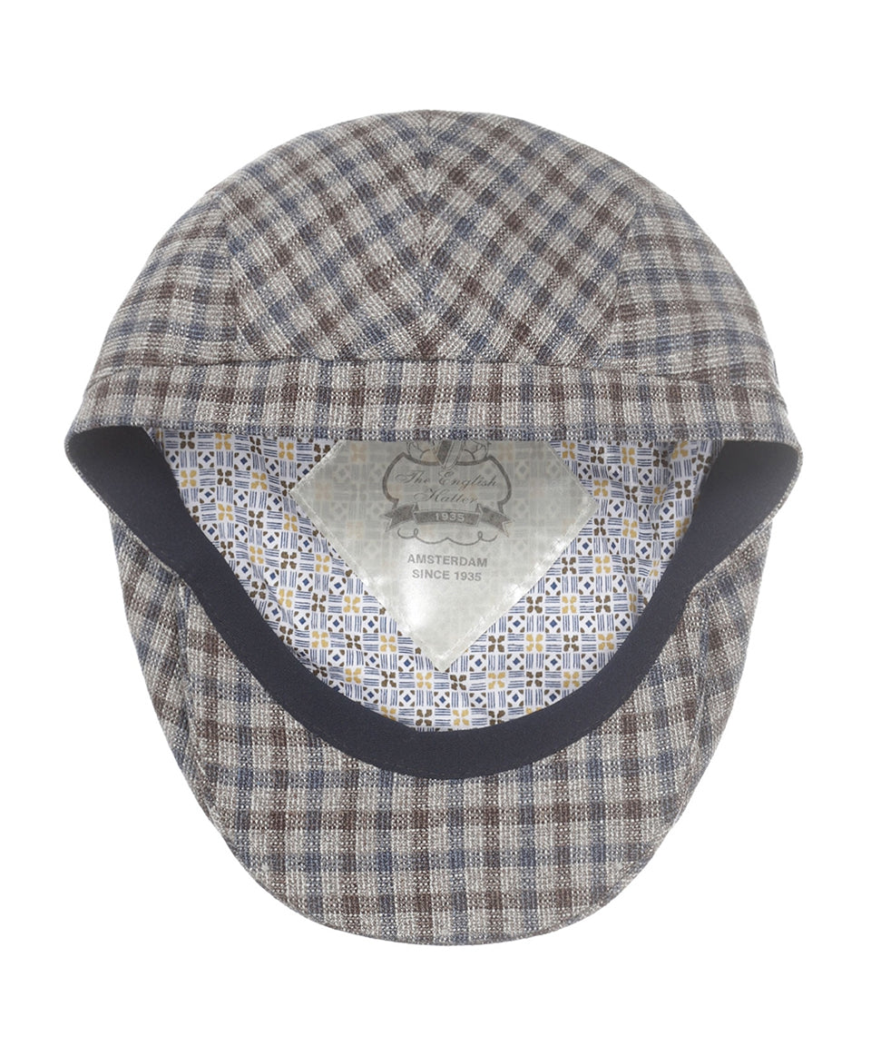Klassieke Cap | Grijs Bruin Ruit