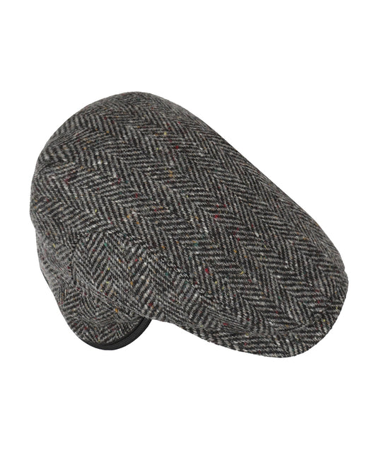 Tweed Cap | Zwart/Grijs herringbone