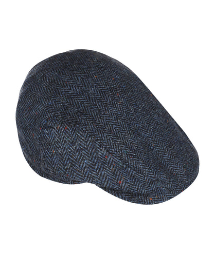 Tweed Cap | Navy/Blauw herringbone