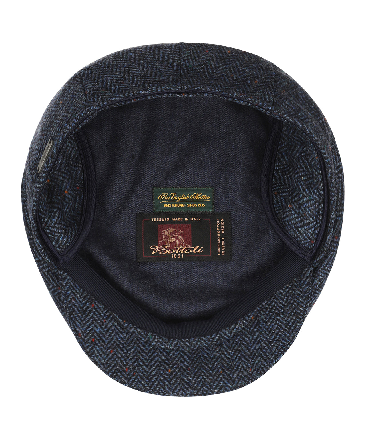 Tweed Cap | Navy/Blauw herringbone