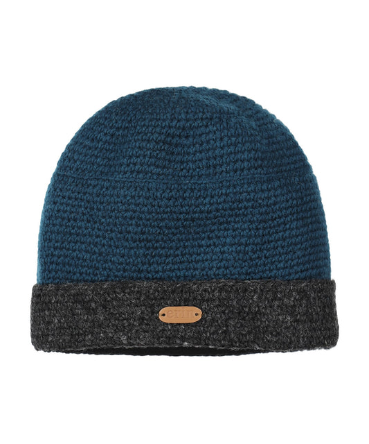 Muts Wol Fleece Lining | Blauw Charcoal