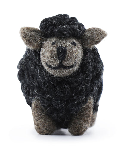 Knitted Sheep Small | Charcoal