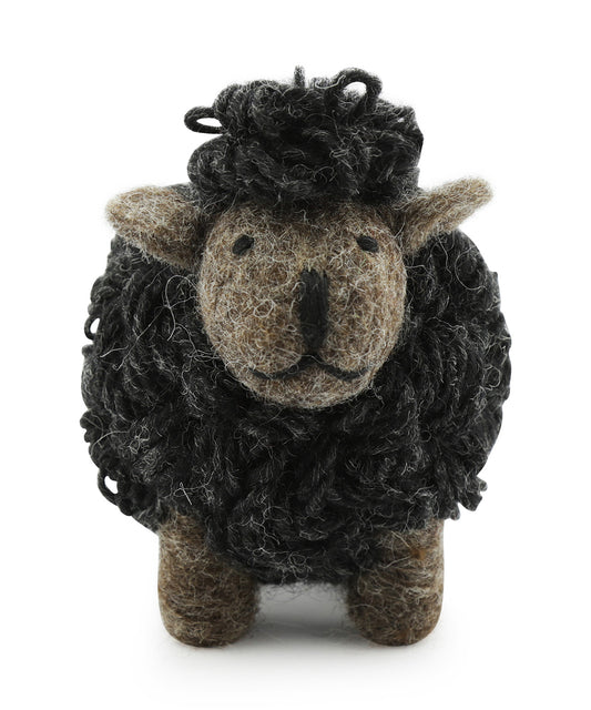 Knitted Sheep Medium | Charcoal