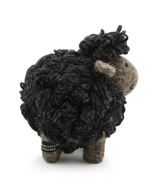 Knitted Sheep Medium | Charcoal