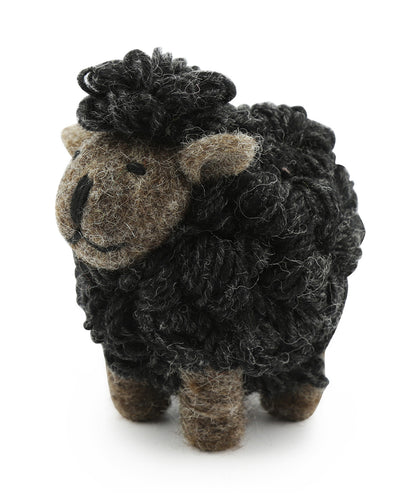 Gestricktes Schaf, mittelgroß | Anthrazitgrau
