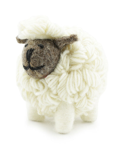 Gestricktes Schaf, mittelgroß | Weiß