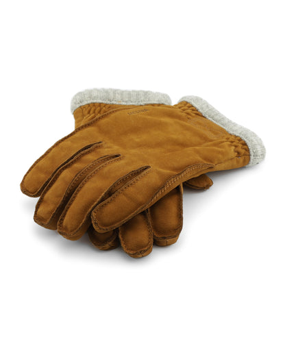 Soft Leather Nubuck Glove | Brown