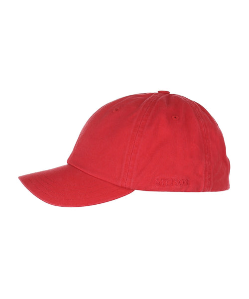 Stetson Baseball Cap Cotton | Rood