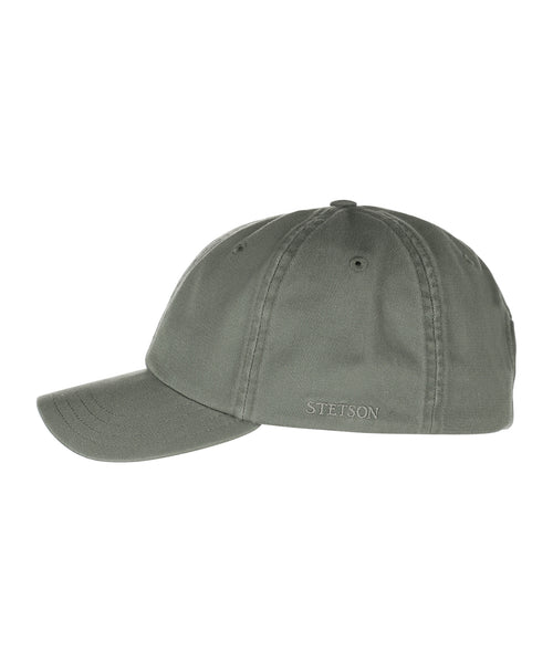 Stetson Baseball Cap Cotton | Olijf Mix