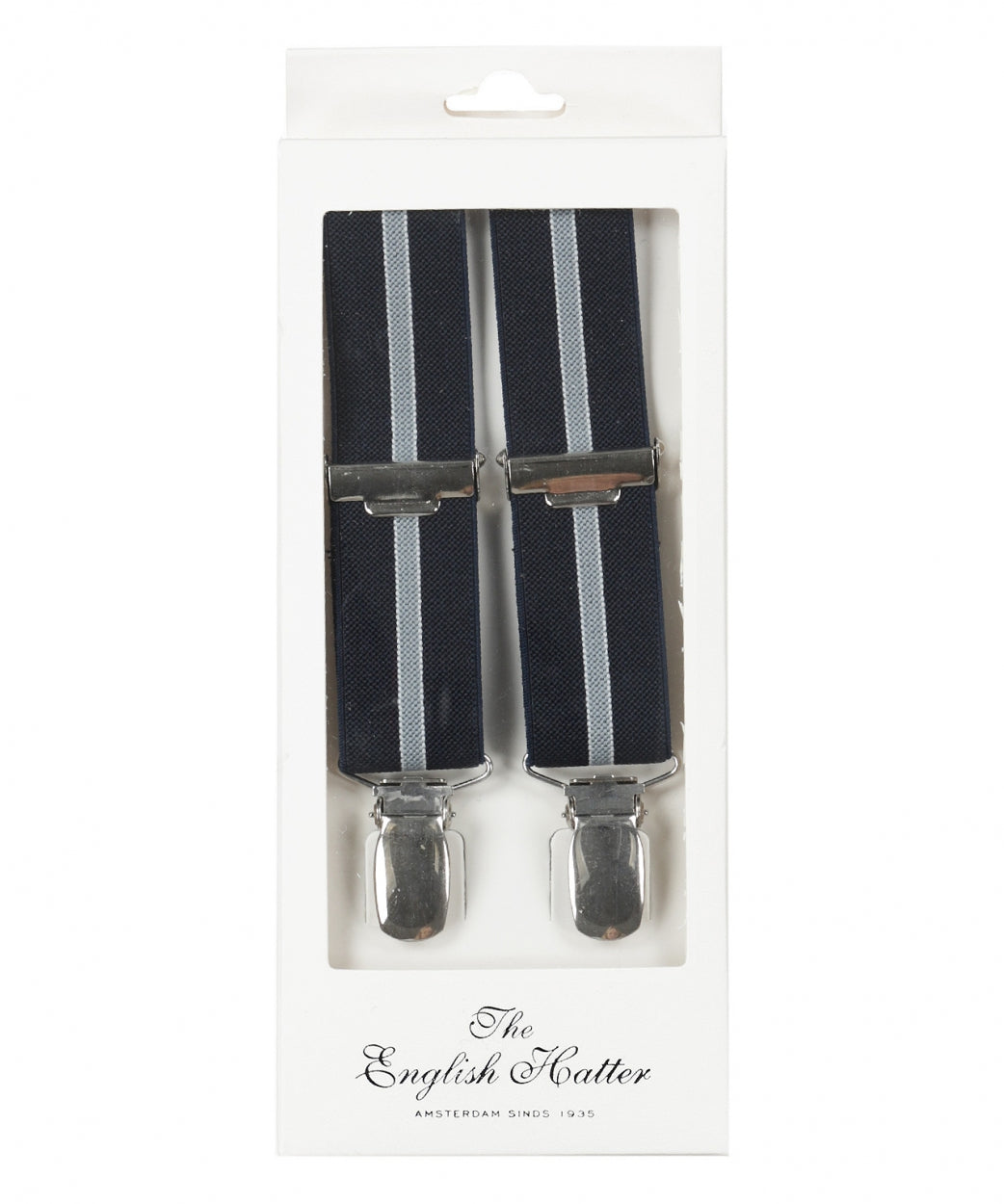 Schmale Zahnspange mit Clips | Blau