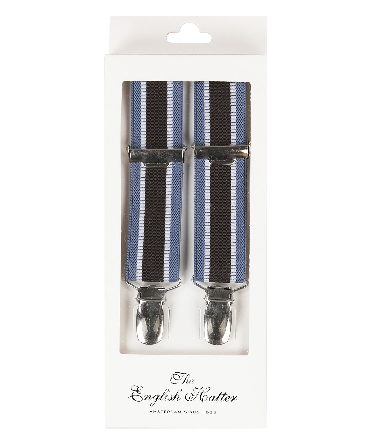 Schmale Zahnspange mit Clips | Blau