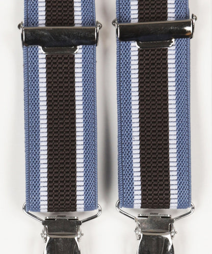 Schmale Zahnspange mit Clips | Blau