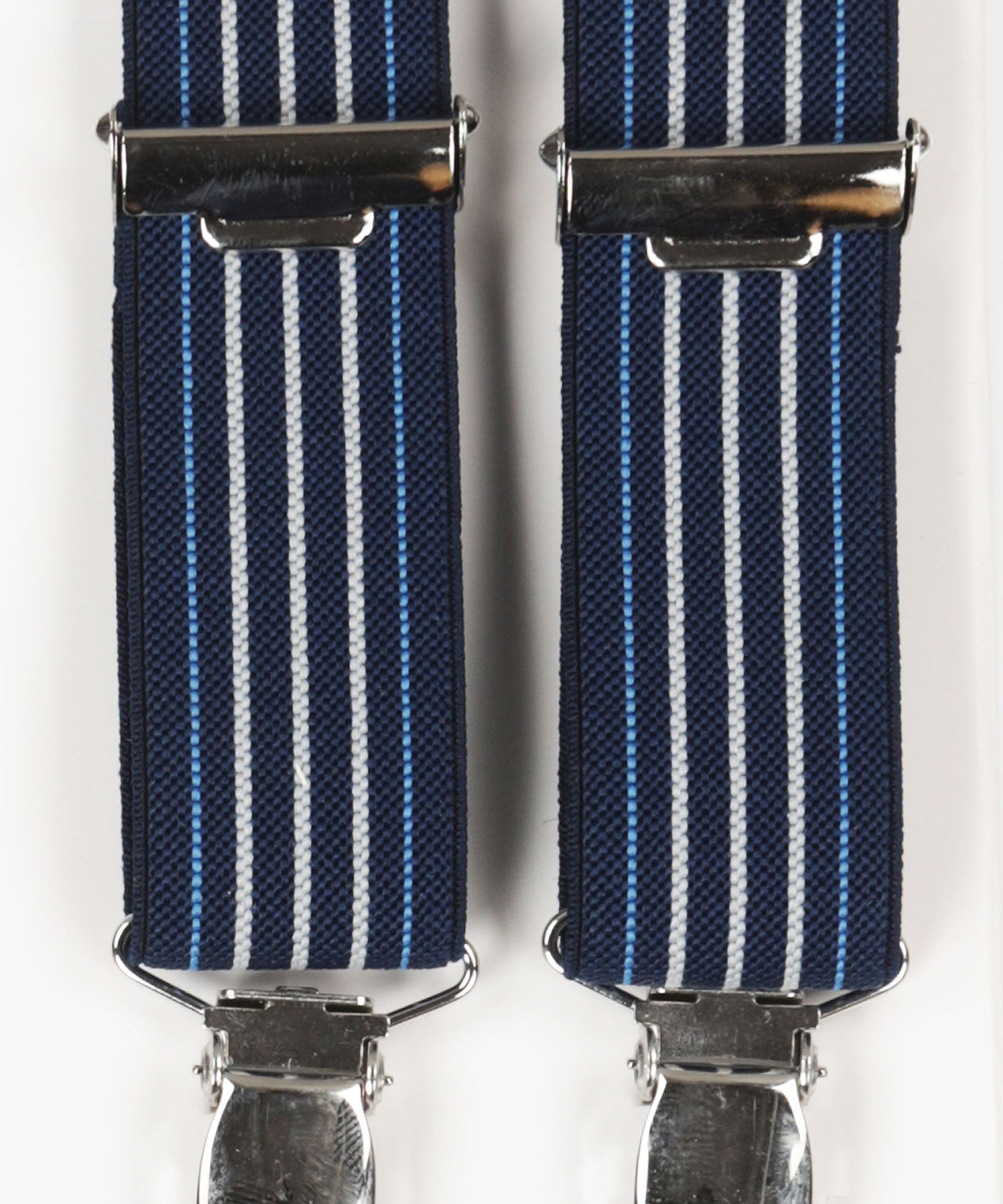 Schmale Zahnspange mit Clips | Blau