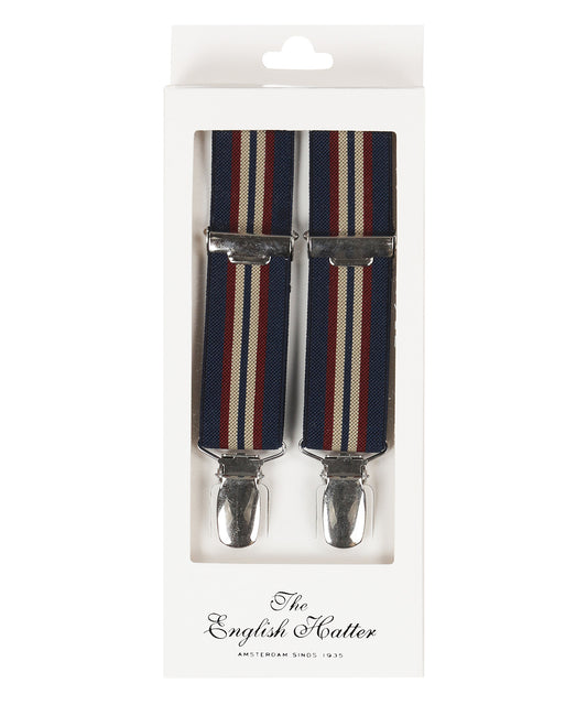 Bretels smal | Navy Beige Streep