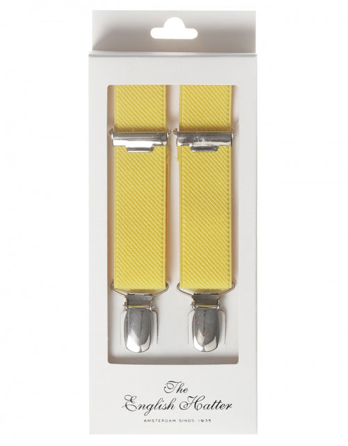 Smalle Bretels met clips | Geel