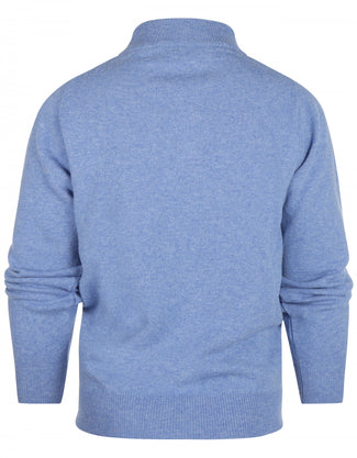 Pullover rits | Blauw