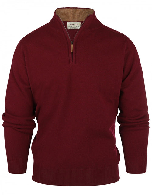 Pullover rits | Bordeaux Rood