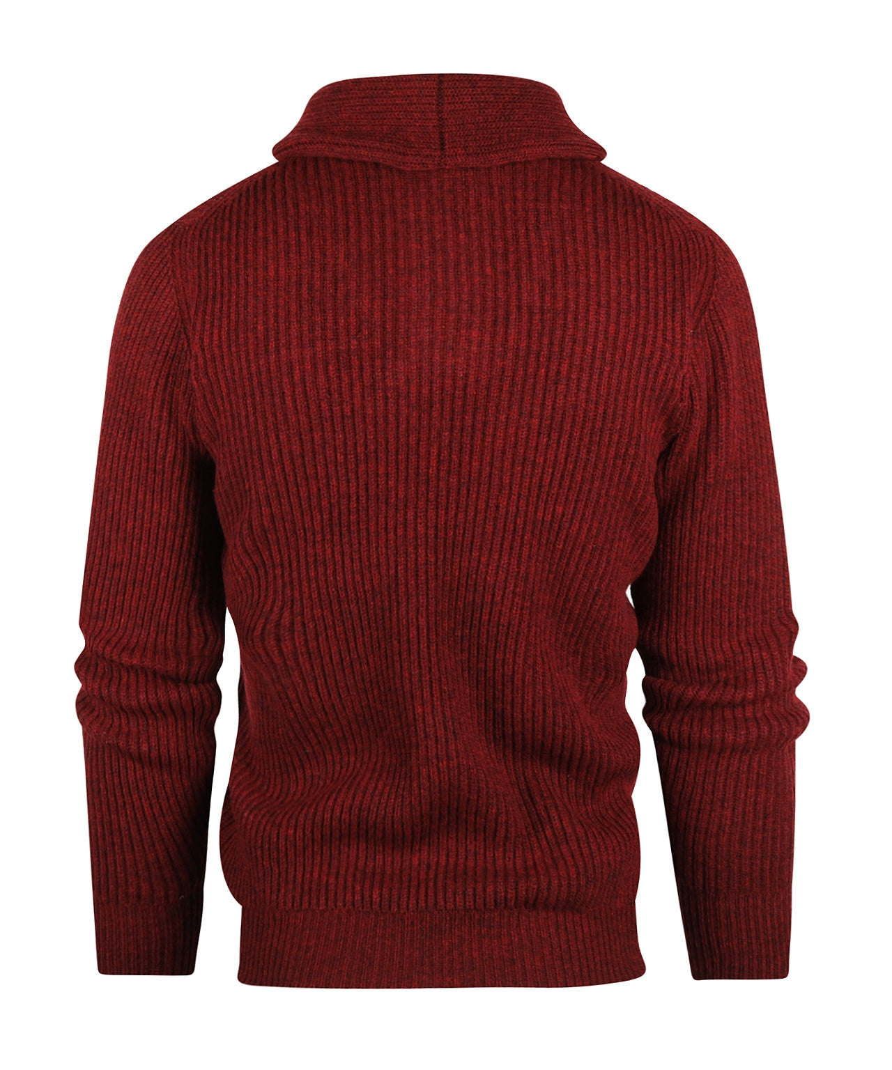 William Lockie Pullover mit Schalkragen | Roter Samt