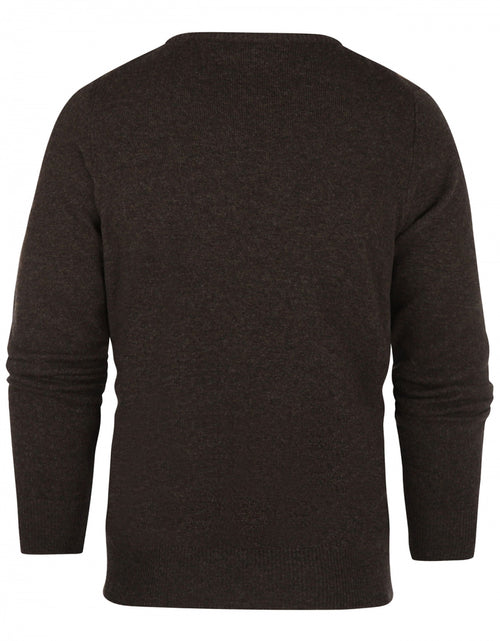 WL Ronde Hals Ruit Pullover | Bruin