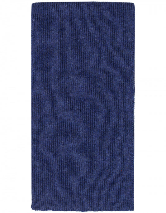 Cashmere Rib Sjaal | Midden Blauw
