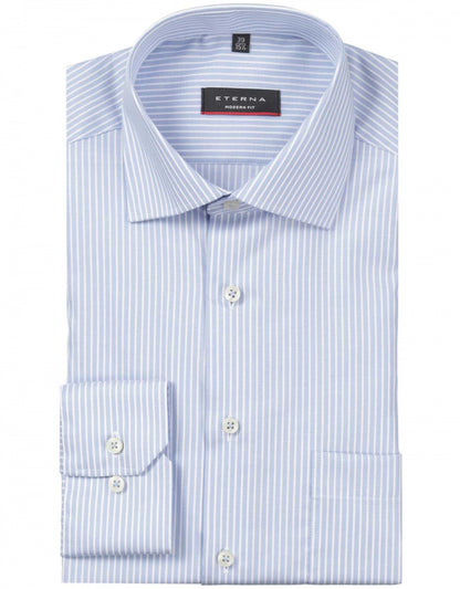 Gestreiftes Hemd | Blau