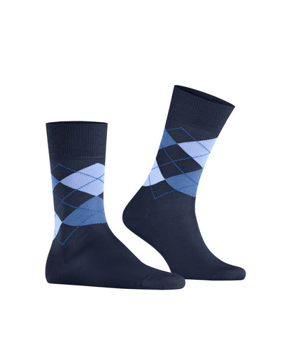 Sok Manchester Kort | Navy/Blue diamond check