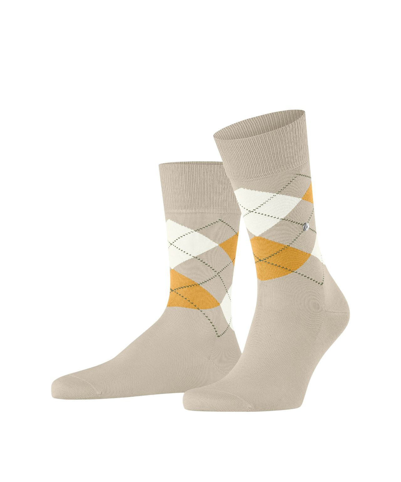 Sok Manchester Kort | Sand/Beige/Orange diamond check