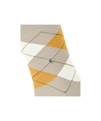 Sok Manchester Kort | Sand/Beige/Orange diamond check