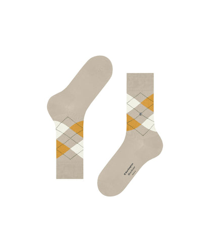 Sok Manchester Kort | Sand/Beige/Orange diamond check