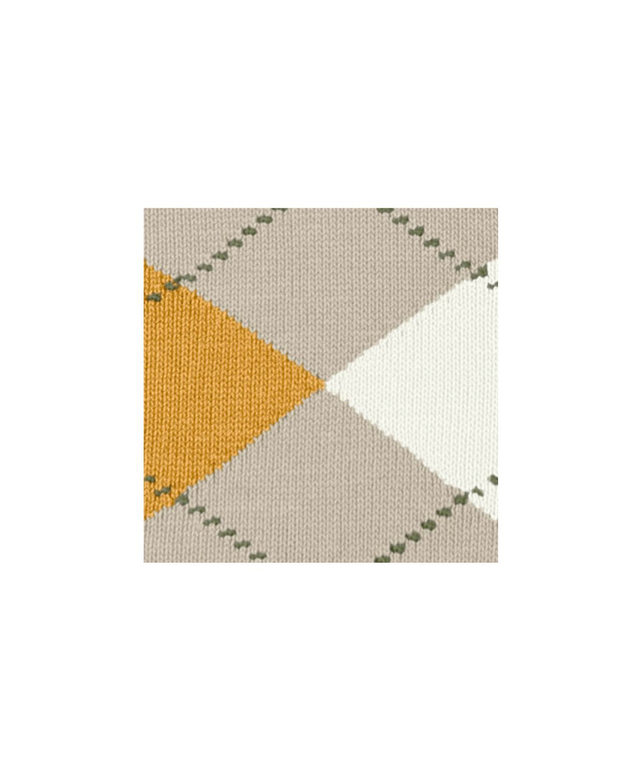 Sok Manchester Kort | Sand/Beige/Orange diamond check