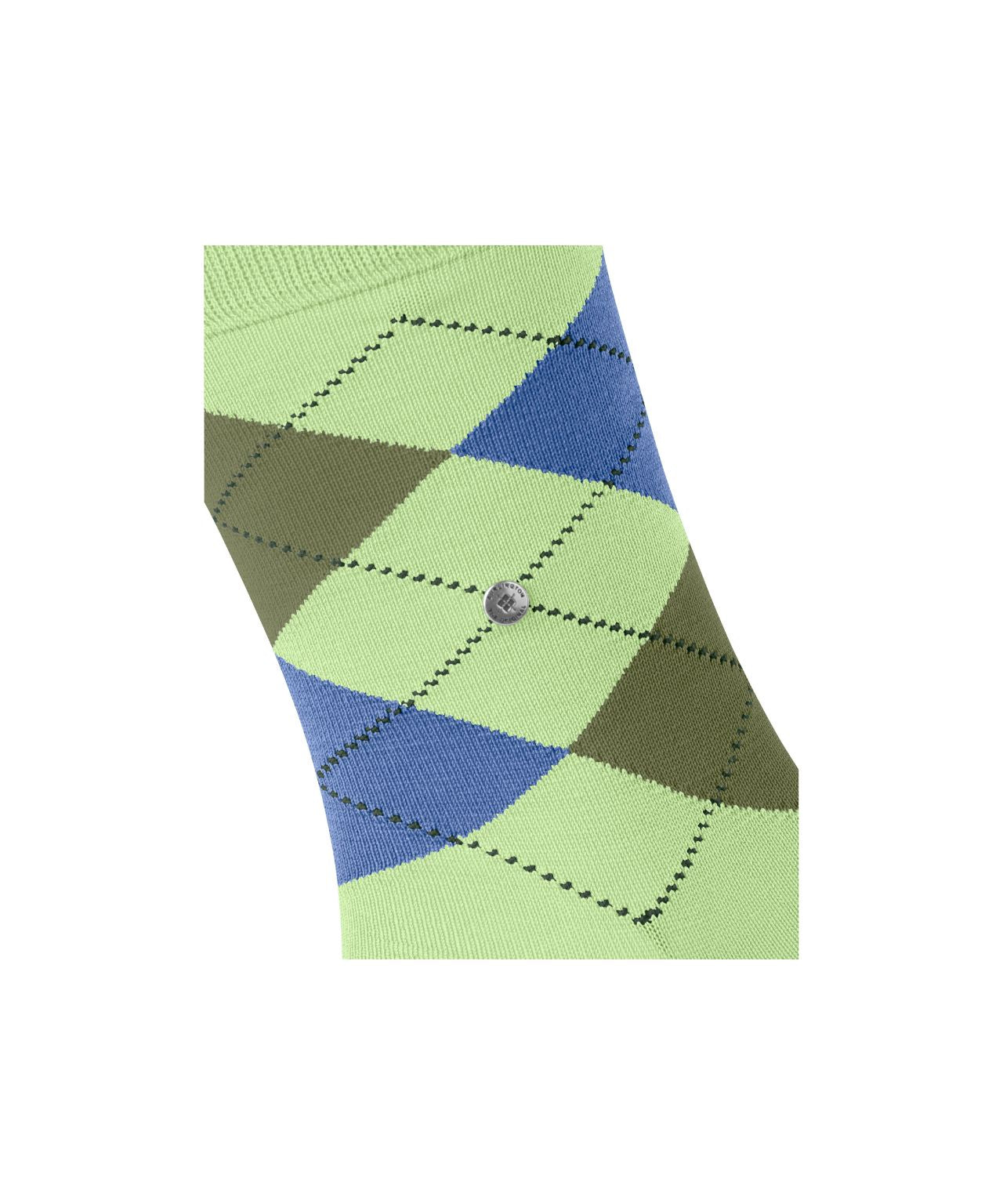 Sok Manchester Kort | Lime/Green/Blue diamond check