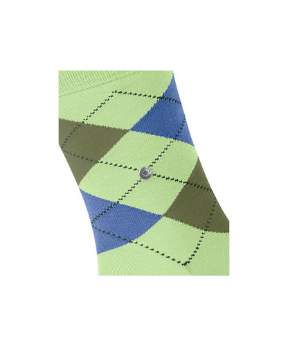Sok Manchester Kort | Lime/Green/Blue diamond check