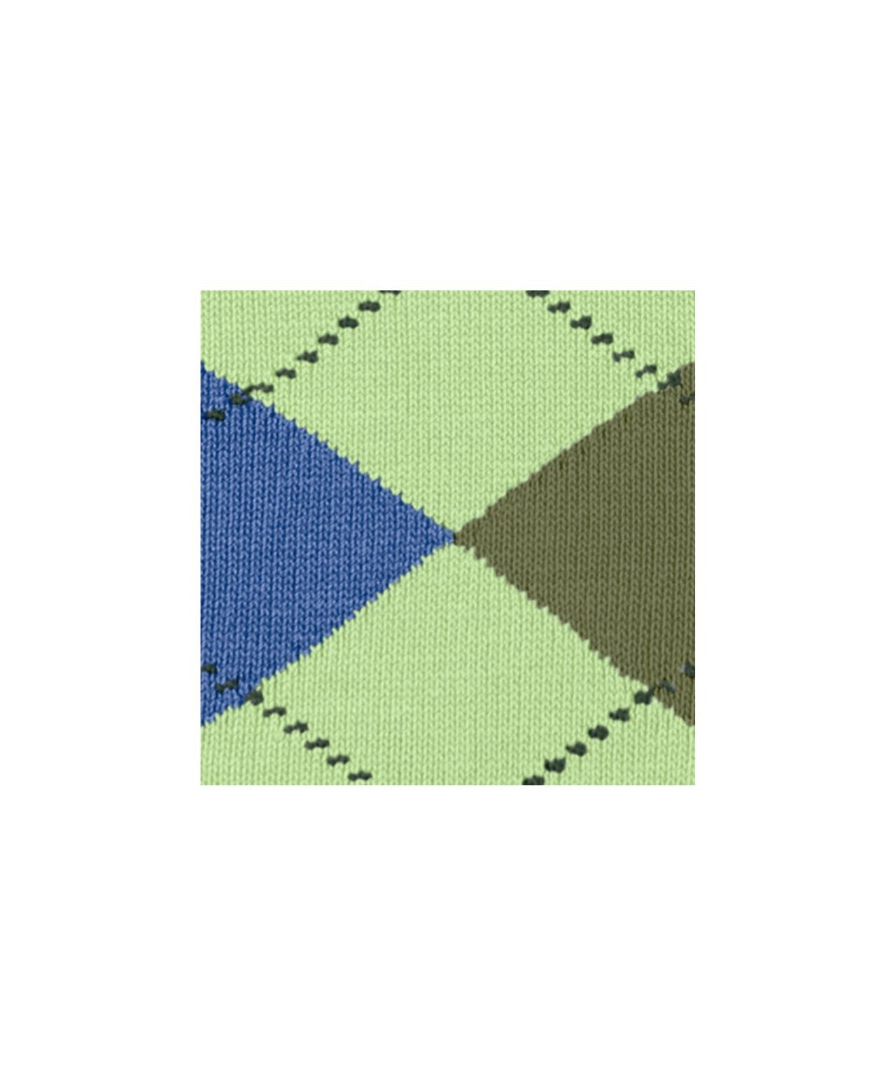 Sok Manchester Kort | Lime/Green/Blue diamond check