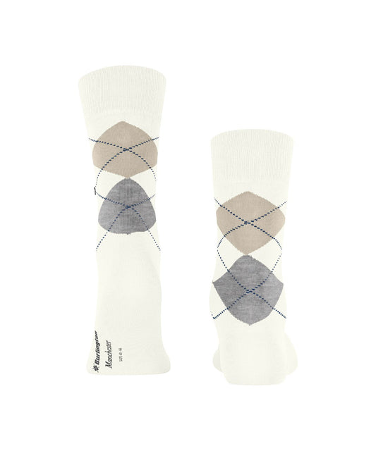 Sok Manchester Kort | Beige/Brown/Grey diamond check