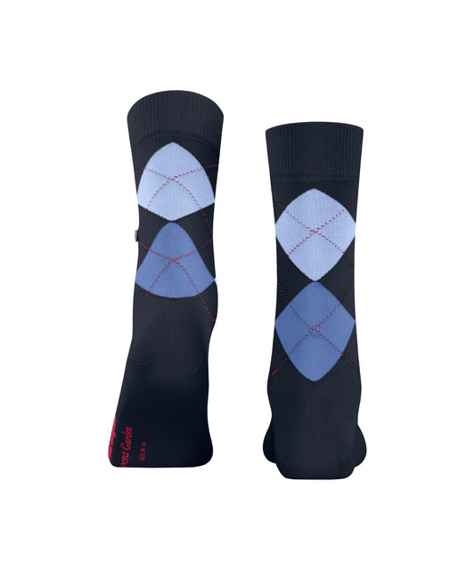 Covent Garden Sok | Navy/Blue diamond check
