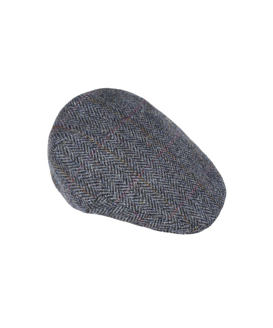 Klassieke Cap | Blauw Ruit Herringbone