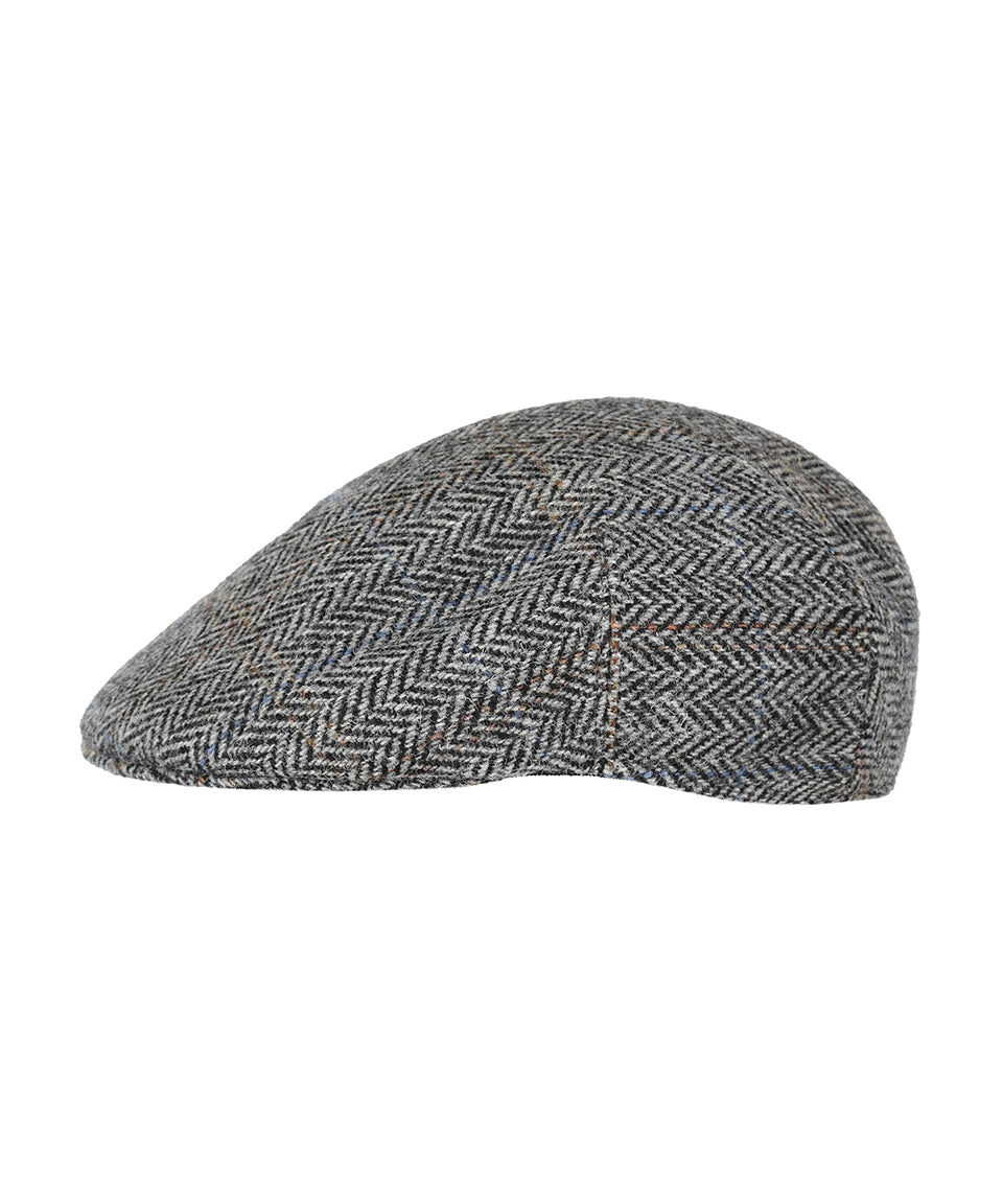 Tweed-Kappe vorgeformt | Grau