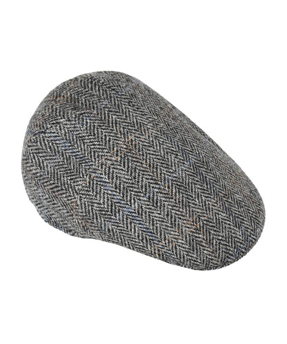 Tweed-Kappe vorgeformt | Grau