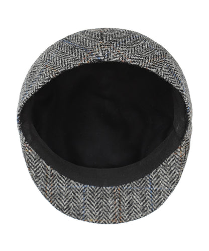 Tweed-Kappe vorgeformt | Grau