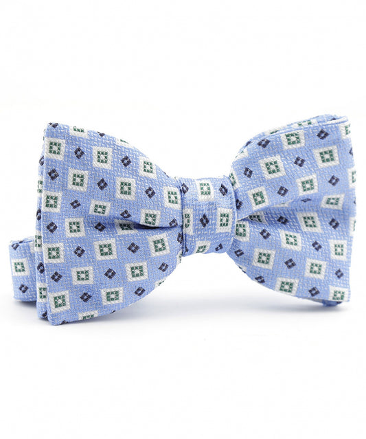 Strik zijde | Blauw Print