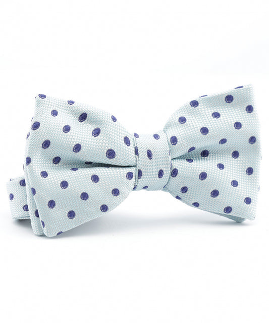 Strik zijde | Licht Blauw Stip